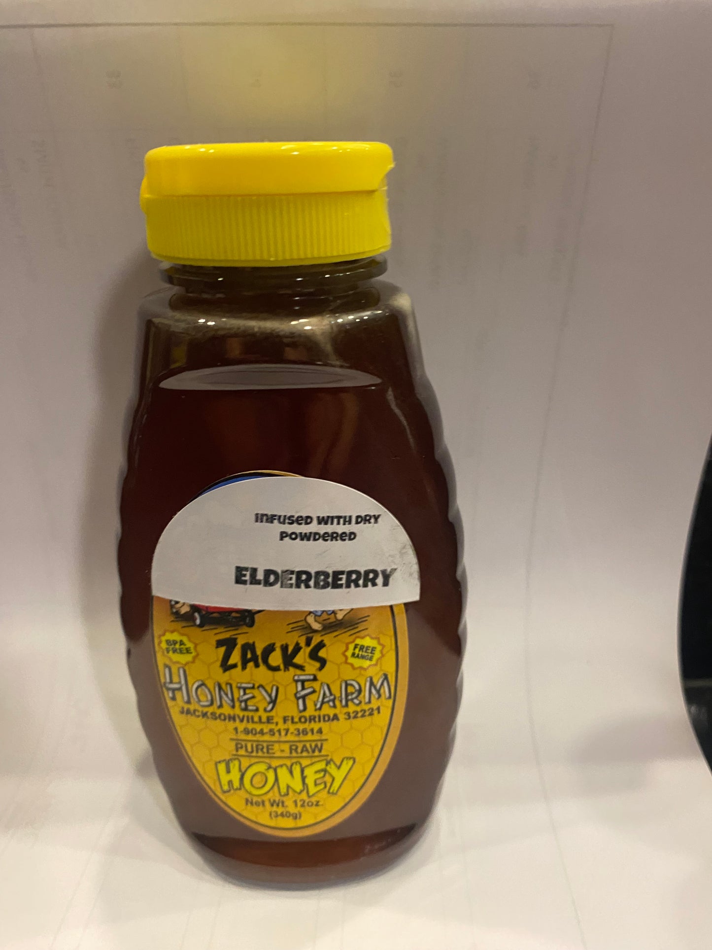 Elderberry Infused Honey 12 oz.